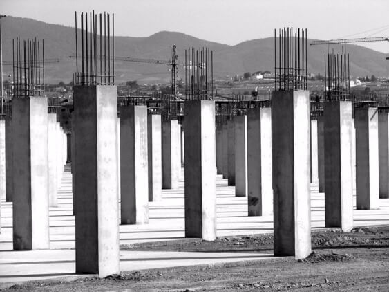 Изготовление бетонных колонн