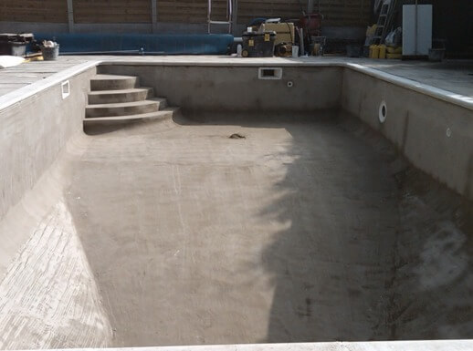 Конструкция бассейна из бетона